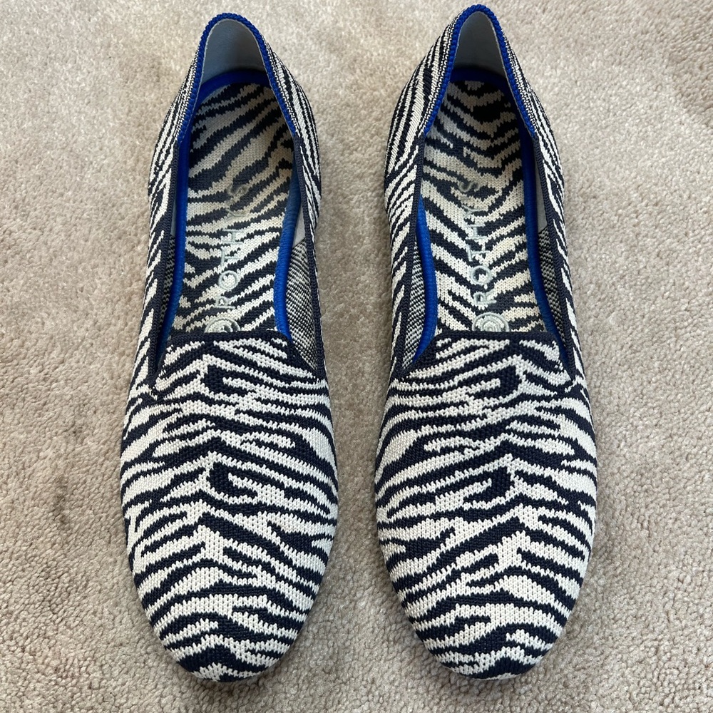 Rothy’s The Loafer in Navy Zebra